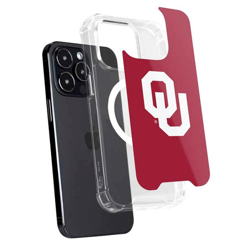 University of Oklahoma Sooners Cracked iPhone 16 Pro MagSafe Case